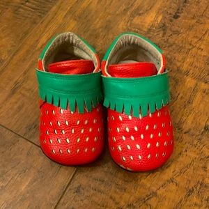 Jack & Lily Toddler Strawberry Moccasins